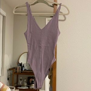Forever 21 Lavender Ribbed Bodysuit